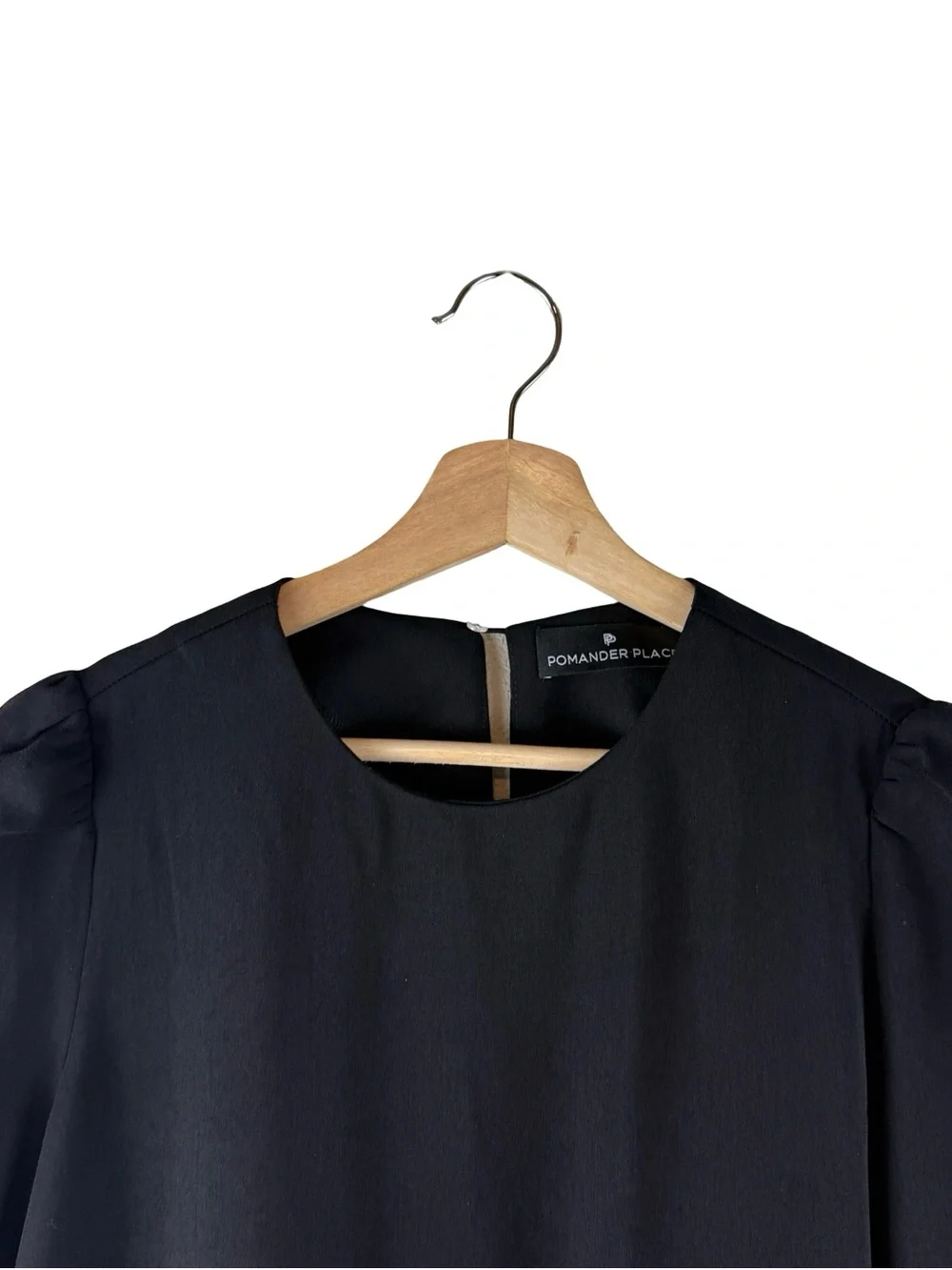 Tuckernuck Pomander Place Black Carlotta Peplum Blouse